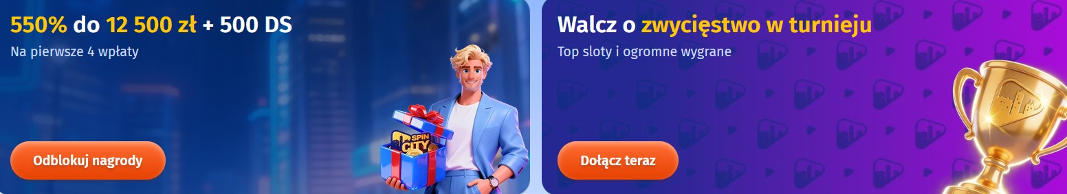 Spin City Casino gry kasynowe